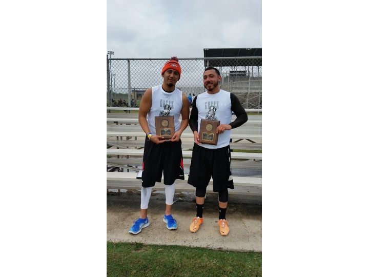 2015 Men's "A" State Flag Football 4th. Place - T4L Greek Mode, San Antonio; All Tournament: Eric Herrera and Jagger Lopez