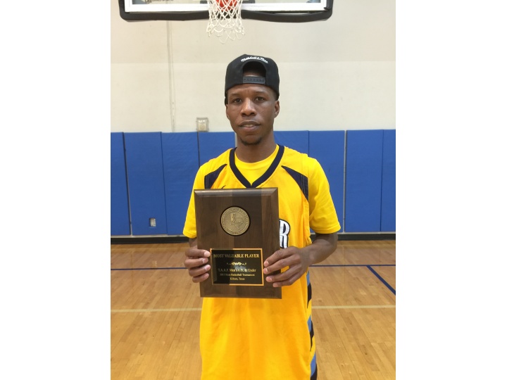 2015 T.A.A.F. Men's 6 Ft & Under Basketball State Tournament
Most Valuable Player - Lyndale Brown - Game Over,Corpus Christi